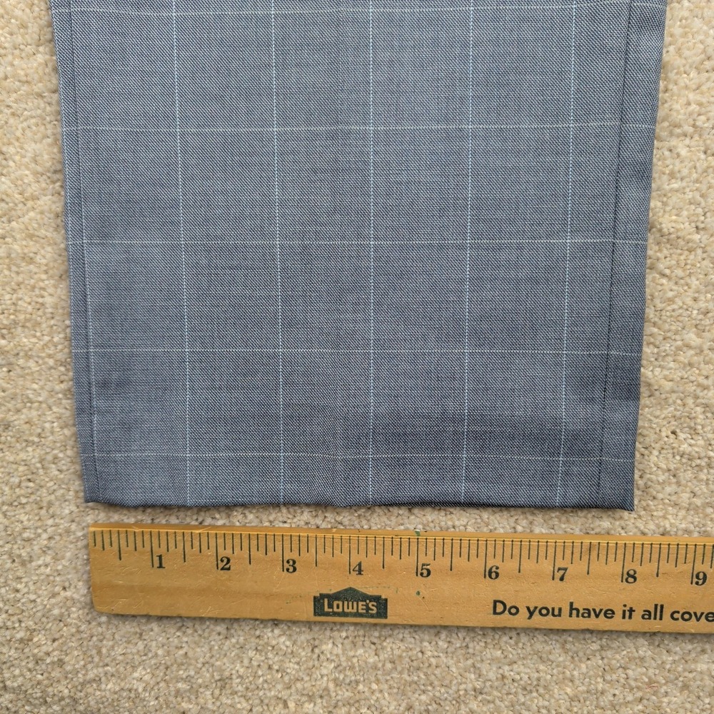 Lauren Ralph Lauren Suit Pants Mens 34x32 Gray Check Ultraflex Stretch Formal - Picture 9 of 12